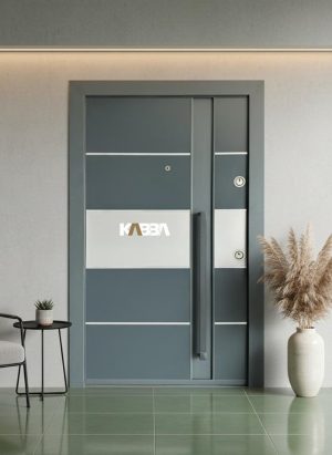 Security Door in Nigeria - Gray Steel